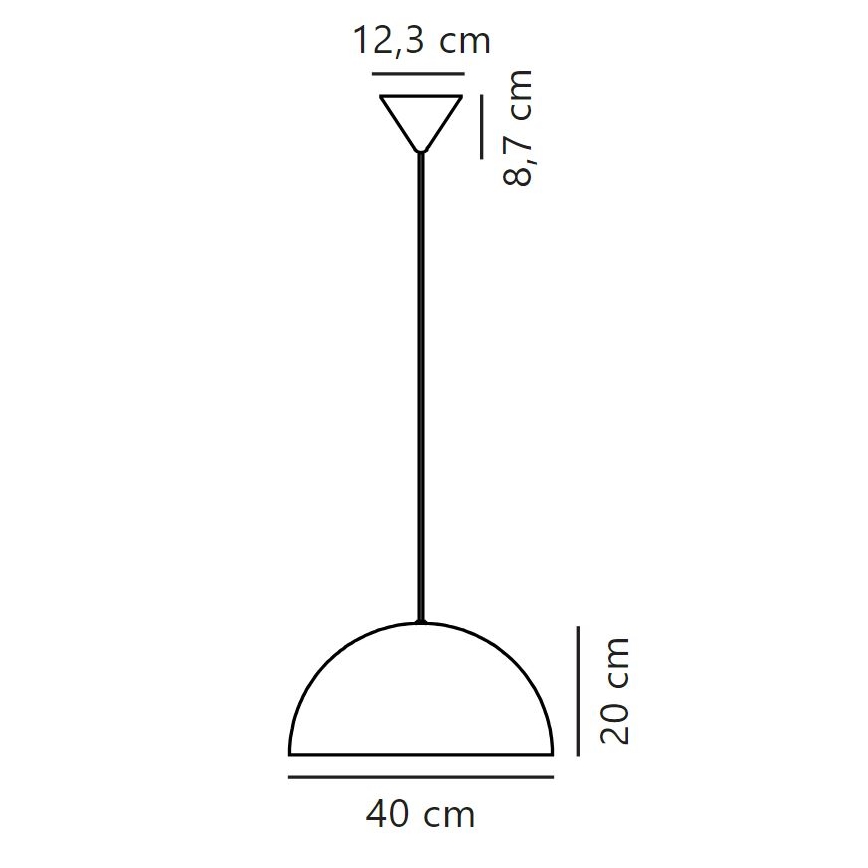 Nordlux - Lámpara colgante ELLEN 1xE27/40W/230V
