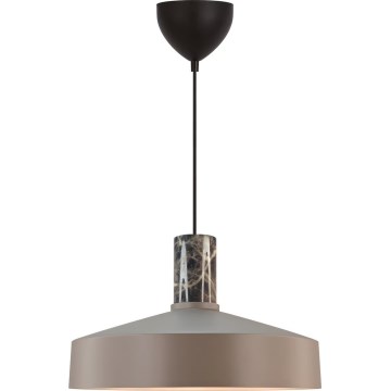 Nordlux - Lámpara colgante ELVAS 1xE27/60W/230V diá. 37,5 cm marrón
