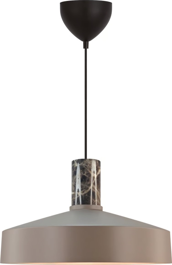 Nordlux - Lámpara colgante ELVAS 1xE27/60W/230V diá. 37,5 cm marrón