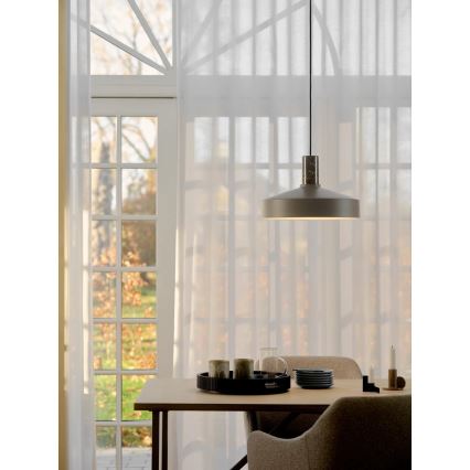 Nordlux - Lámpara colgante ELVAS 1xE27/60W/230V diá. 37,5 cm marrón
