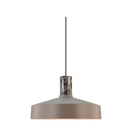 Nordlux - Lámpara colgante ELVAS 1xE27/60W/230V diá. 37,5 cm marrón
