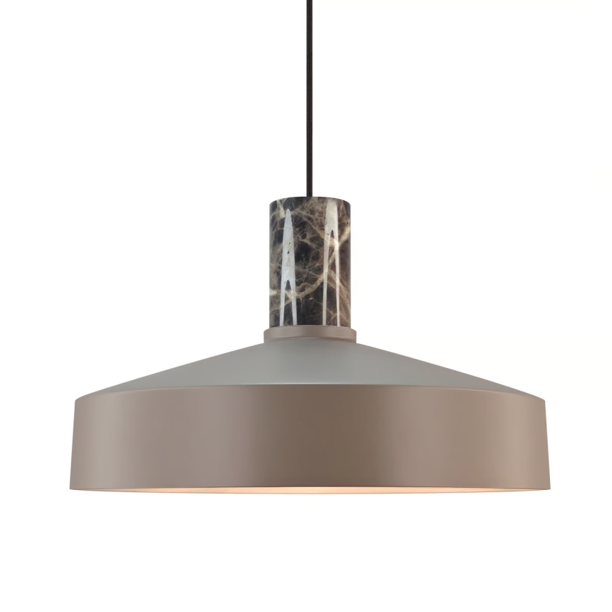 Nordlux - Lámpara colgante ELVAS 1xE27/60W/230V diá. 37,5 cm marrón