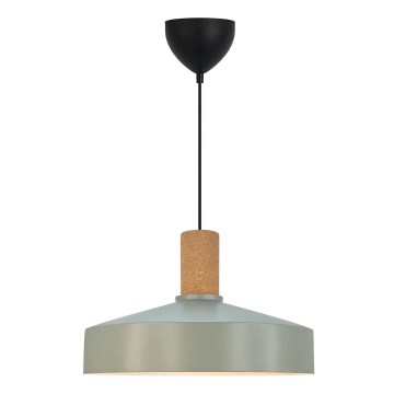 Nordlux - Lámpara colgante ELVAS 1xE27/60W/230V diá. 37,5 cm verde