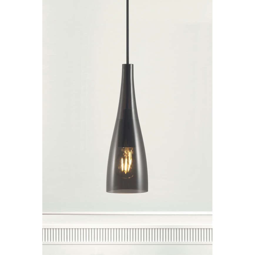 Nordlux - Lámpara colgante EMBLA 1xE27/40W/230V negro