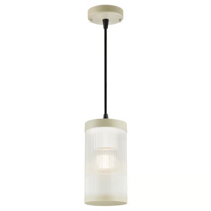 Nordlux - Lámpara colgante exterior COUPAR 1xE27/25W/230V IP33 color crema