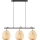 Nordlux - Lámpara colgante HISOKA 3xE27/40W/230V negro/bambú