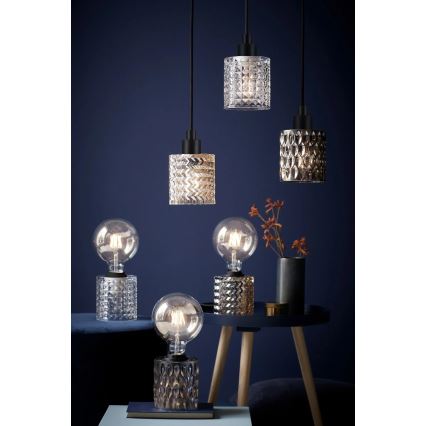 Nordlux - Lámpara colgante HOLLYWOOD 1xE27/60W/230V ahumado