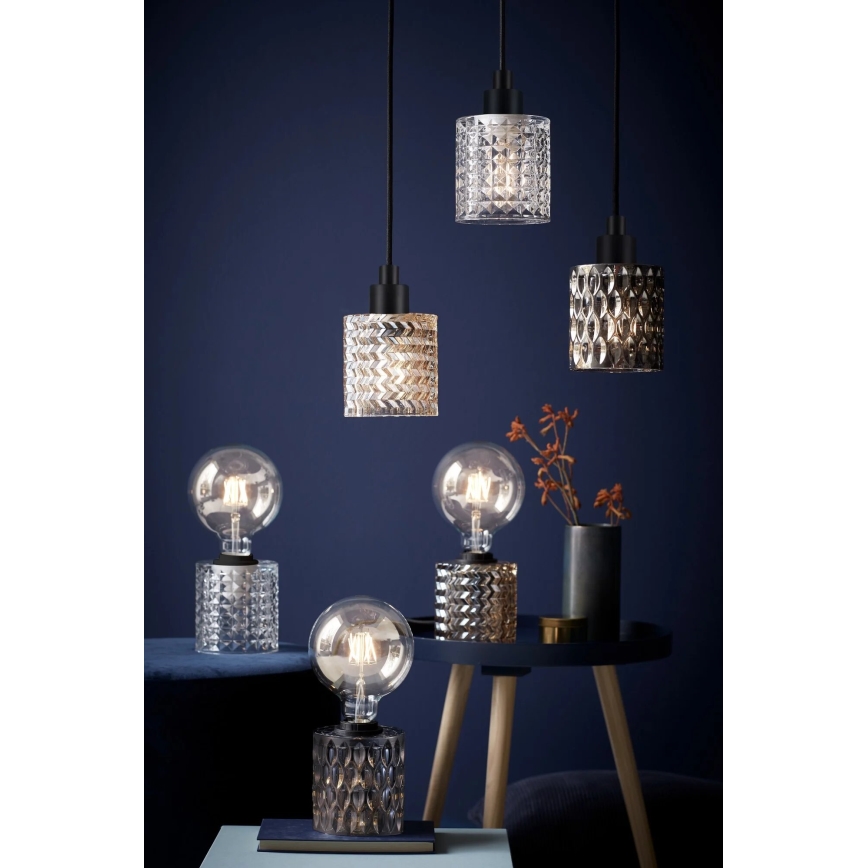 Nordlux - Lámpara colgante HOLLYWOOD 1xE27/60W/230V ahumado