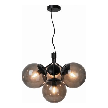 Nordlux - Lámpara colgante IVONA 4xE27/28W/230V negro