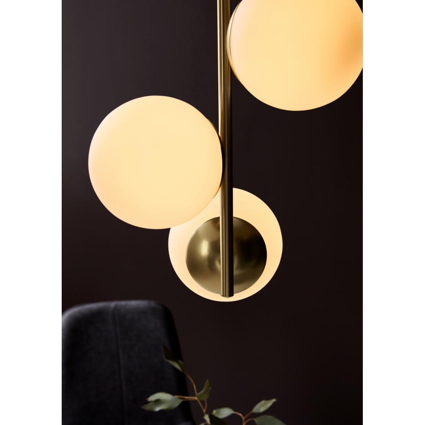 Nordlux - Lámpara colgante LILLY 3xE14/40W/230V dorado