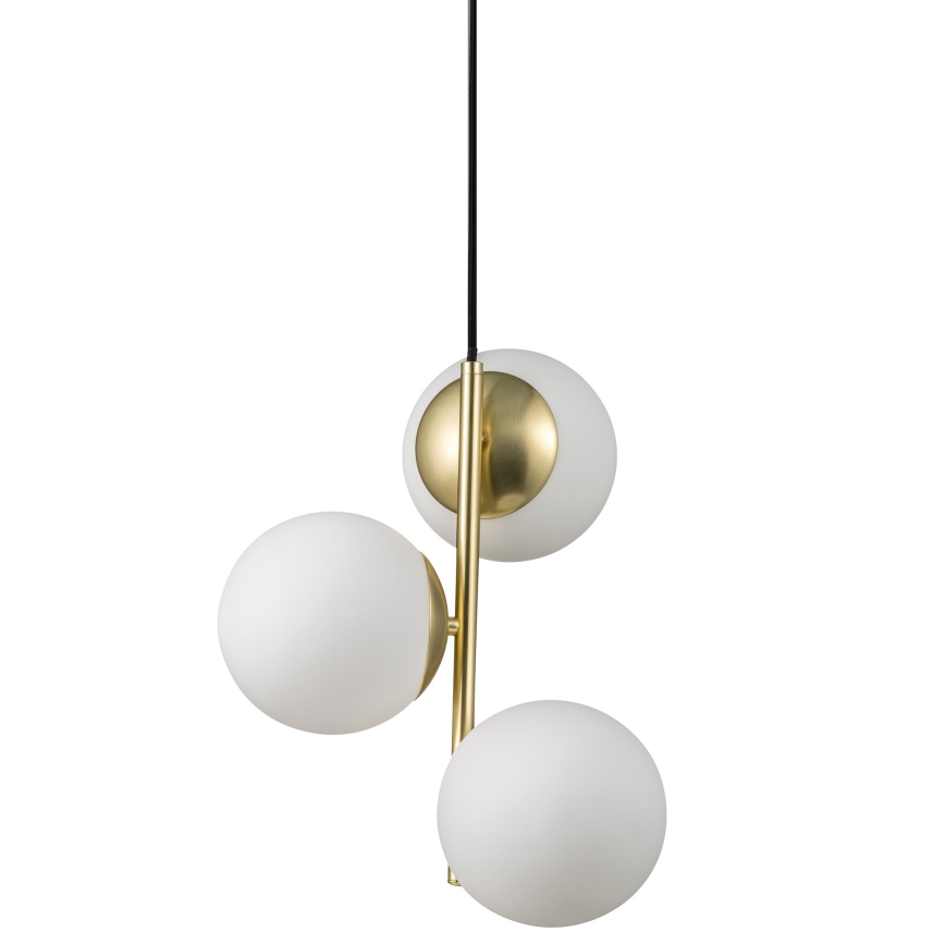 Nordlux - Lámpara colgante LILLY 3xE14/40W/230V dorado