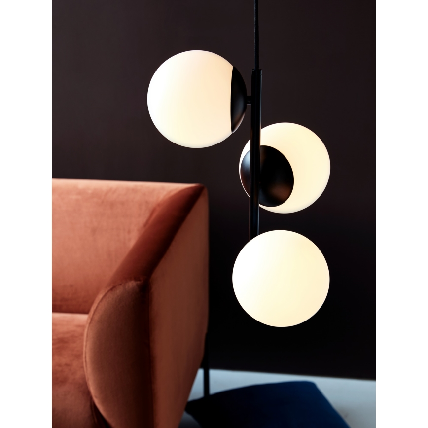 Nordlux - Lámpara colgante LILLY 3xE14/40W/230V negro