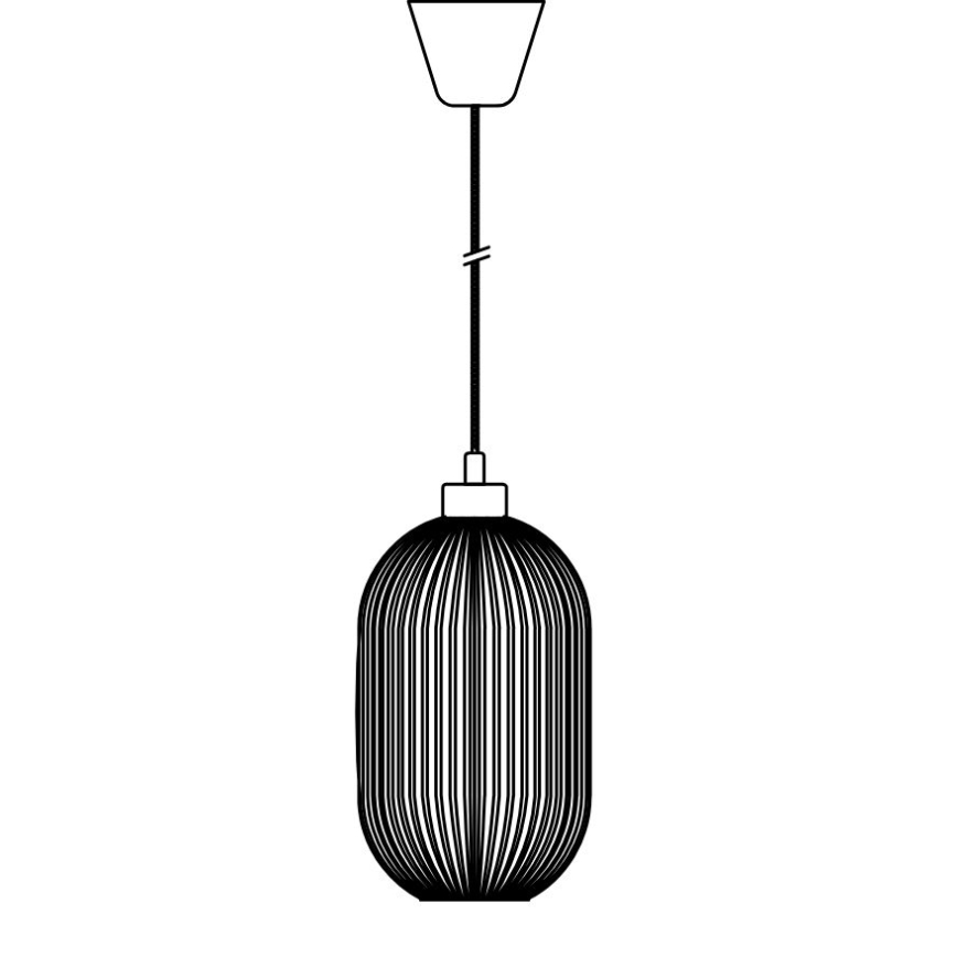 Nordlux - Lámpara colgante MILFORD 1xE27/40W/230V diá. 20 cm
