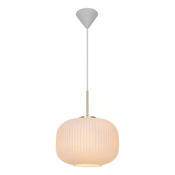 Nordlux - Lámpara colgante MILFORD 1xE27/40W/230V diá. 30 cm blanco