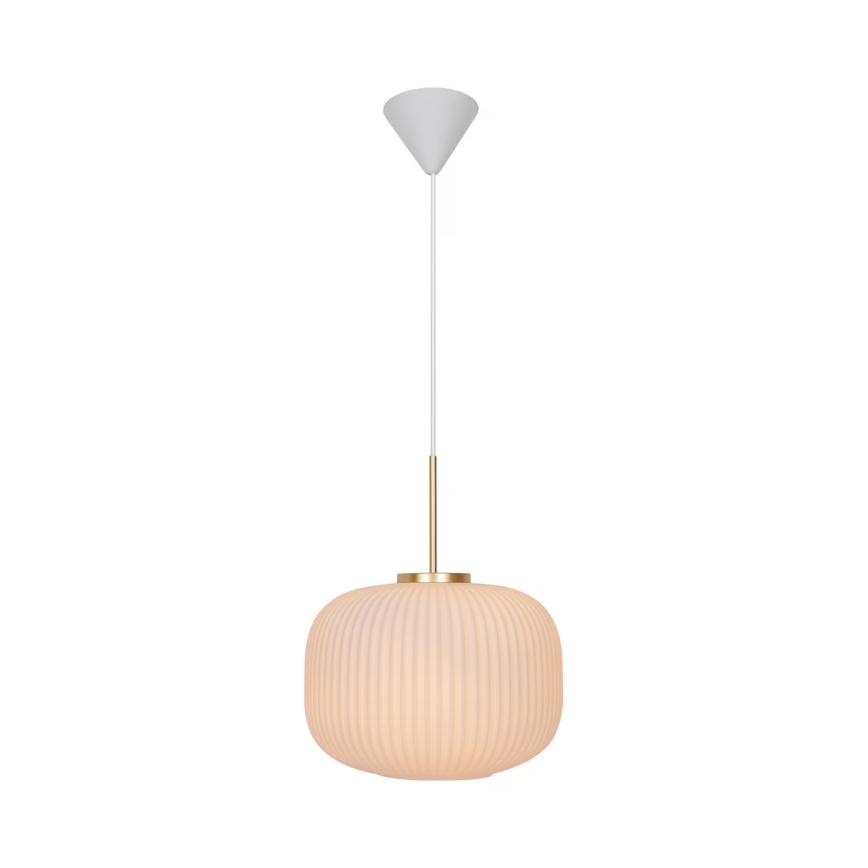Nordlux - Lámpara colgante MILFORD 1xE27/40W/230V diá. 30 cm blanco