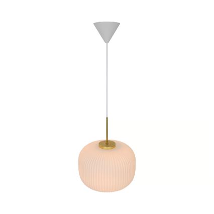 Nordlux - Lámpara colgante MILFORD 1xE27/40W/230V diá. 30 cm blanco