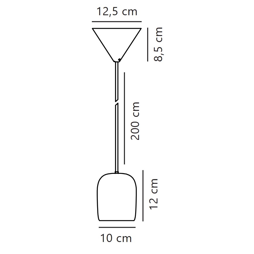 Nordlux - Lámpara colgante NOTTI 1xE27/25W/230V naranja