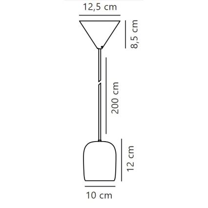 Nordlux - Lámpara colgante NOTTI 1xE27/25W/230V Verde