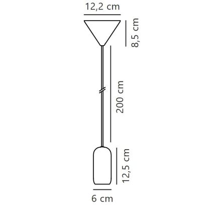 Nordlux - Lámpara colgante NOTTI 1xE27/40W/230V gris