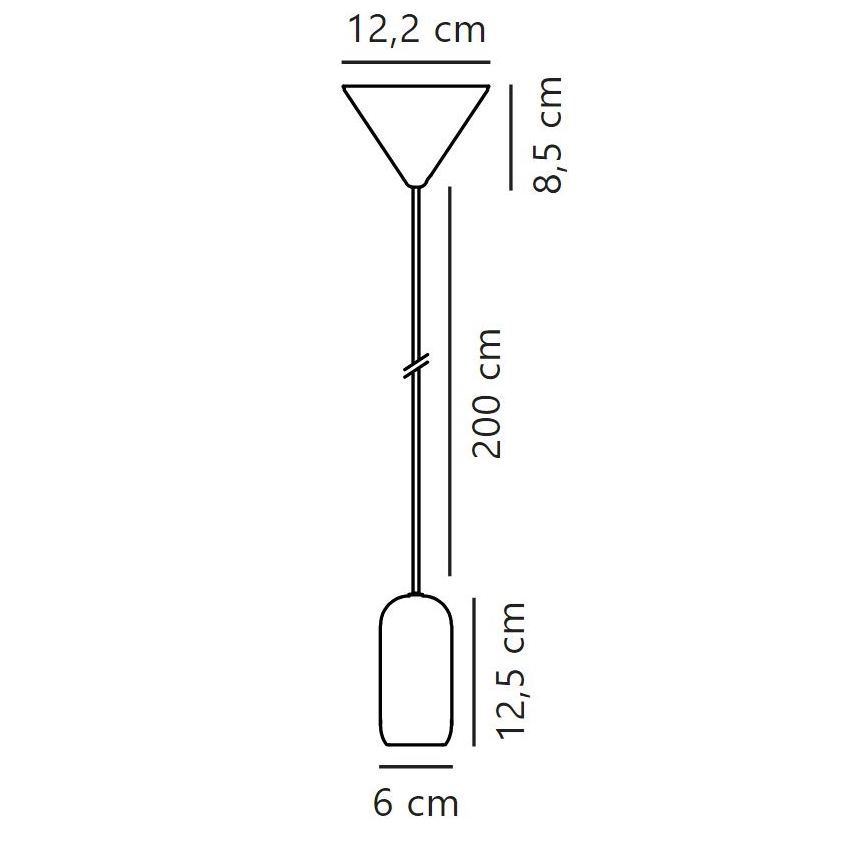 Nordlux - Lámpara colgante NOTTI 1xE27/40W/230V gris