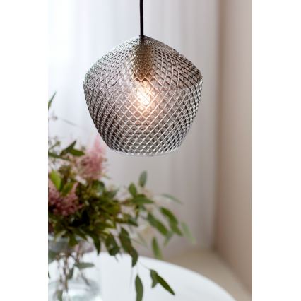 Nordlux - Lámpara colgante ORBIFORM 1xE27/40W/230V negro/gris