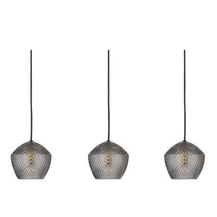 Nordlux - Lámpara colgante ORBIFORM 3xE14/25W/230V negro/gris