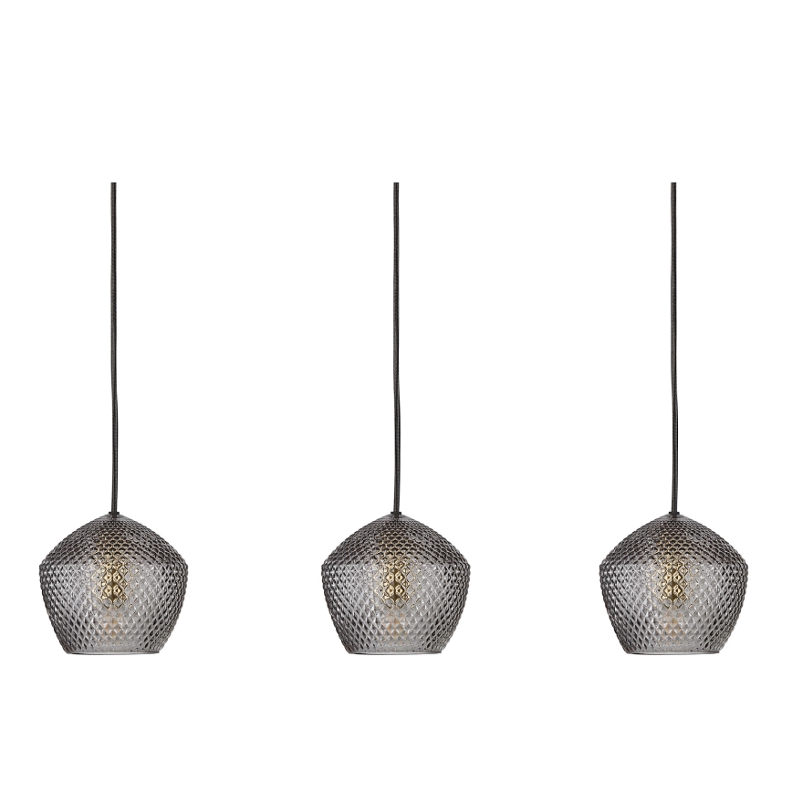 Nordlux - Lámpara colgante ORBIFORM 3xE14/25W/230V negro/gris