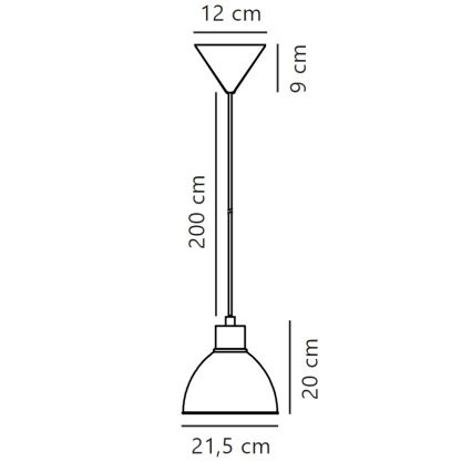 Nordlux - Lámpara colgante POP 1xE27/40W/230V beige