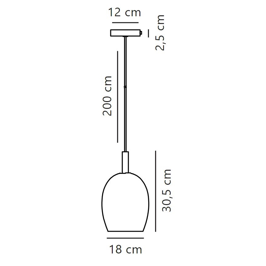 Nordlux - Lámpara colgante UMA 1xE27/40W/230V
