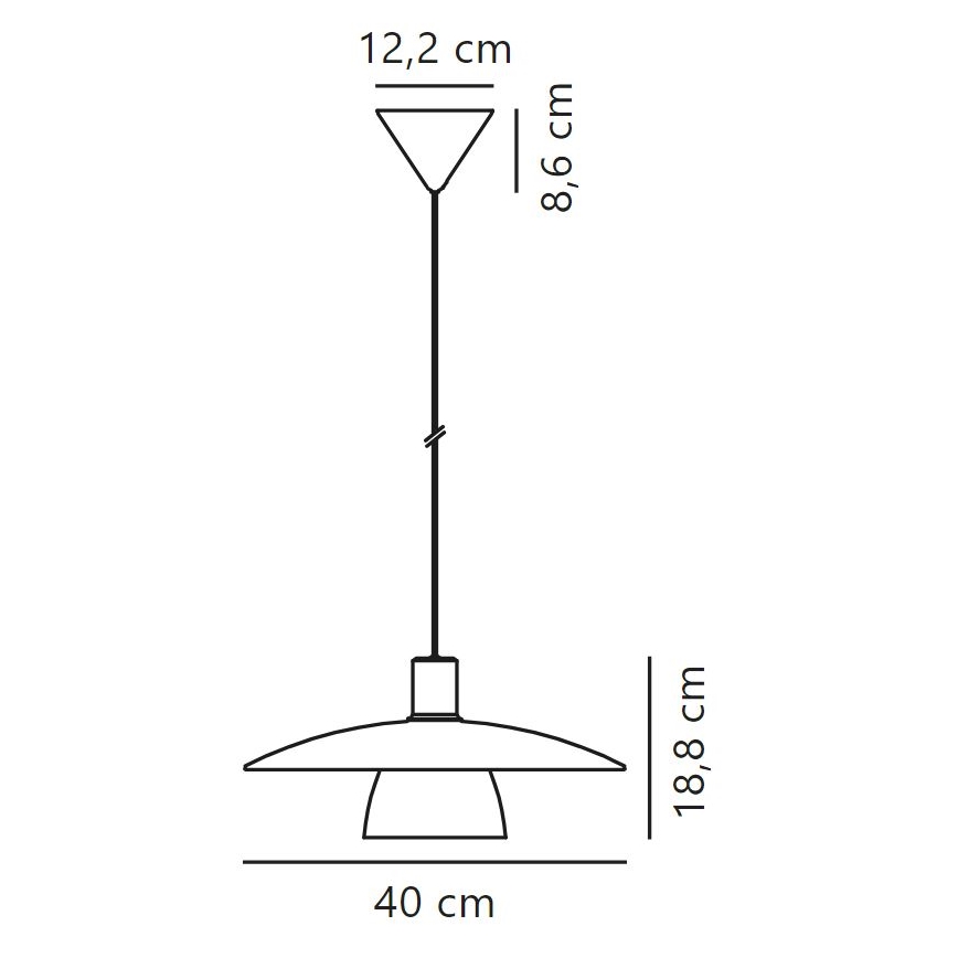 Nordlux - Lámpara colgante VERONA 1xE27/40W/230V