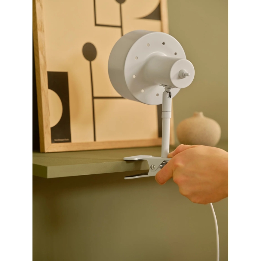 Nordlux - Lámpara con clip MATIS 1xE27/15W/230V blanco