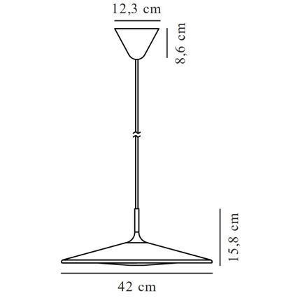 Nordlux - Lámpara de araña LED regulable BALANCE LED/230V 2700K negro