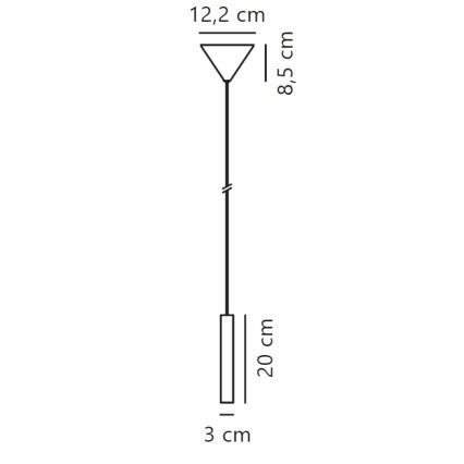 Nordlux - Lámpara de araña LED regulable OMARI LED/4,4W/230V negro