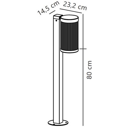 Nordlux - Lámpara de exterior COUPAR 1xE27/25W/230V IP54 blanco