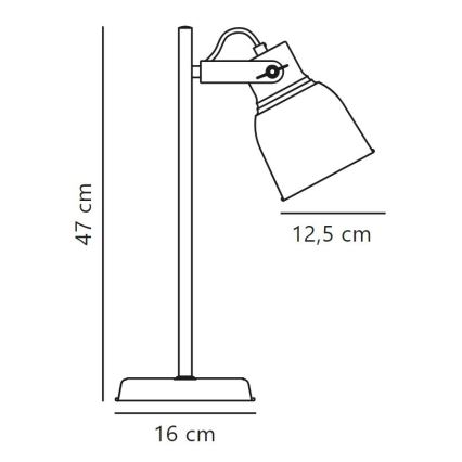 Nordlux - Lámpara de mesa ADRIAN 1xE27/25W/230V