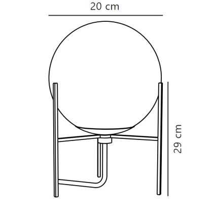 Nordlux - Lámpara de mesa ALTON 1xE14/15W/230V dorado