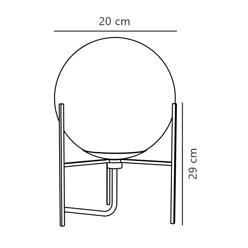 Nordlux - Lámpara de mesa ALTON 1xE14/15W/230V