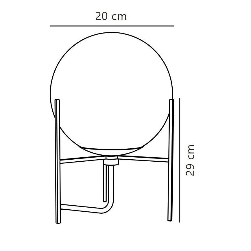 Nordlux - Lámpara de mesa ALTON 1xE14/15W/230V