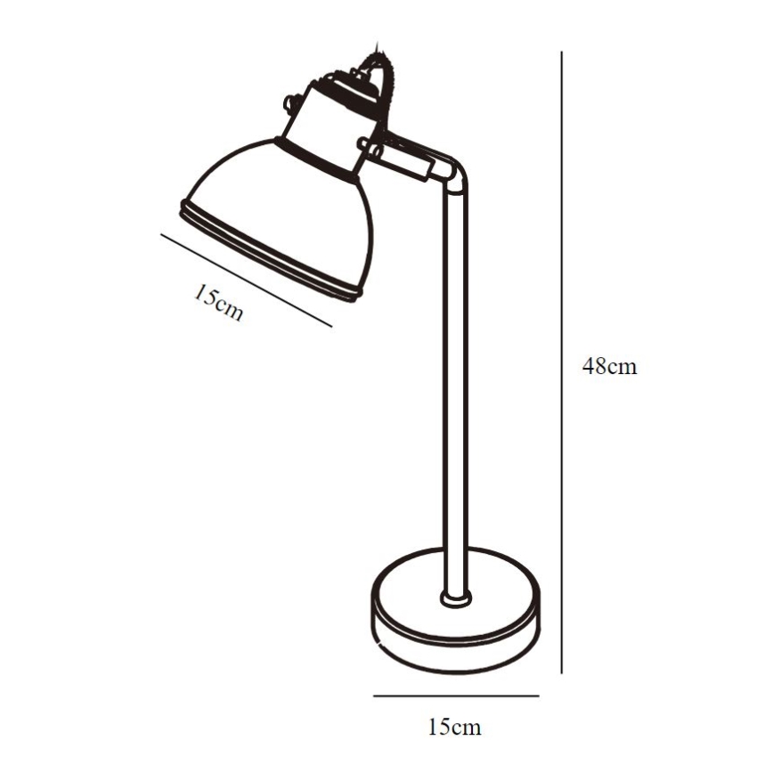 Nordlux - Lámpara de mesa ASLAK 1xE27/15W/230V