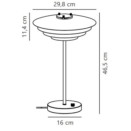Nordlux - Lámpara de mesa BRETAGNE 1xG9/25W/230V blanco