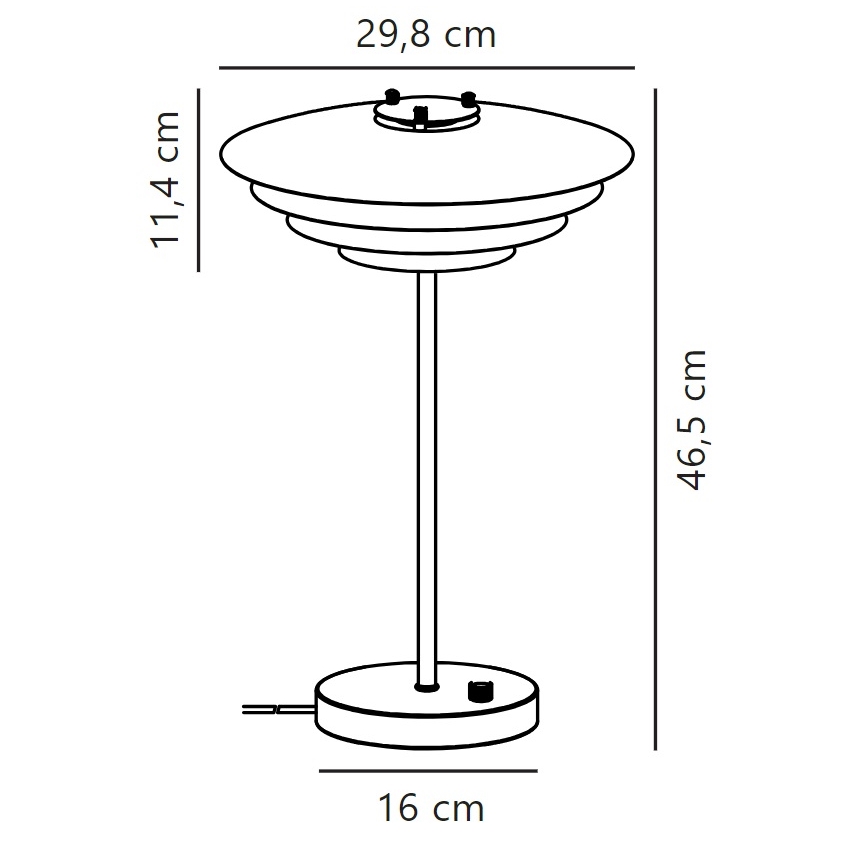 Nordlux - Lámpara de mesa BRETAGNE 1xG9/25W/230V blanco