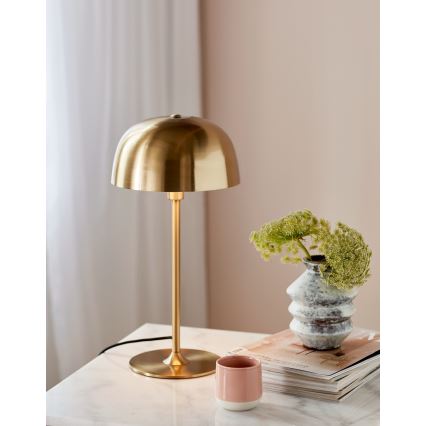 Nordlux - Lámpara de mesa CERA 1xE14/40W/230V dorado