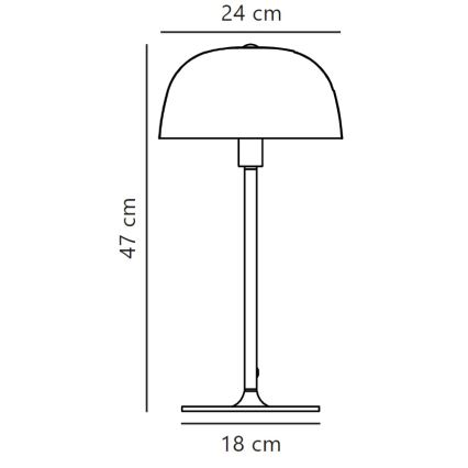 Nordlux - Lámpara de mesa CERA 1xE14/40W/230V dorado