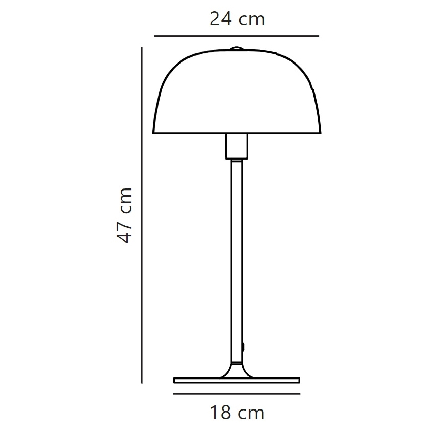 Nordlux - Lámpara de mesa CERA 1xE14/40W/230V dorado