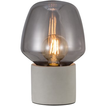 Nordlux - Lámpara de mesa CHRISTINA 1xE27/25W/230V concreto/negro