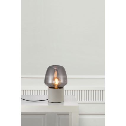 Nordlux - Lámpara de mesa CHRISTINA 1xE27/25W/230V concreto/negro