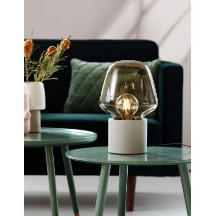 Nordlux - Lámpara de mesa CHRISTINA 1xE27/25W/230V concreto/negro