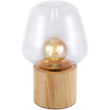 Nordlux - Lámpara de mesa CHRISTINA 1xE27/25W/230V madera de caucho