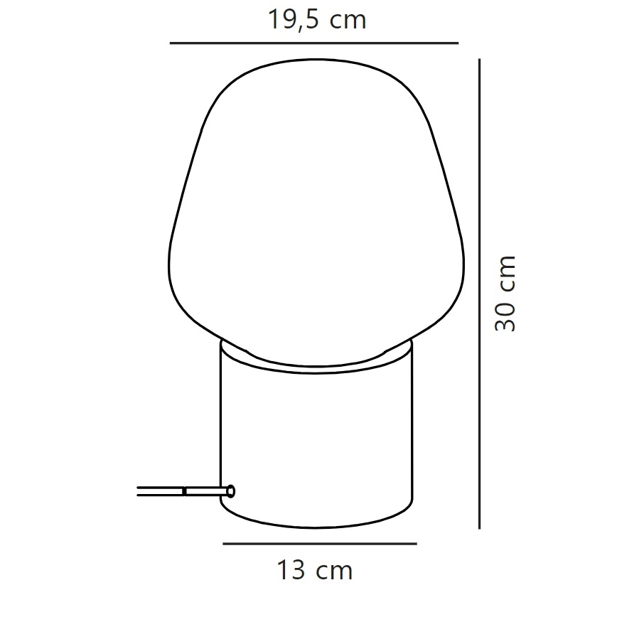Nordlux - Lámpara de mesa CHRISTINA 1xE27/25W/230V madera de caucho