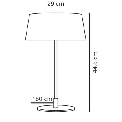 Nordlux - Lámpara de mesa CLASI 3xE14/10W/230V